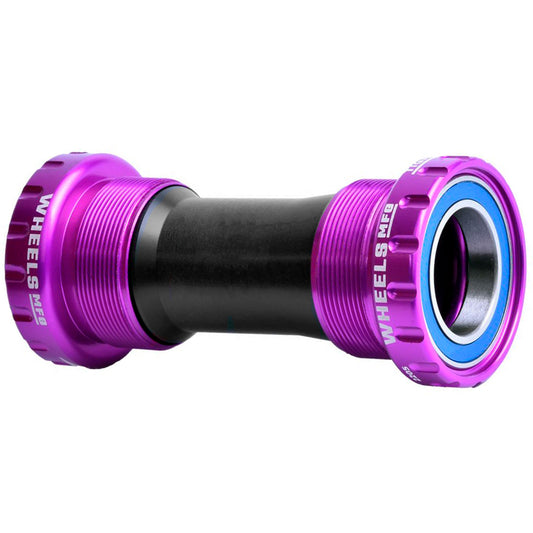 Wheels Manufacturing BSA Bottom Bracket - Shimano Hollowtech II Spindle ABEC 3 Purple