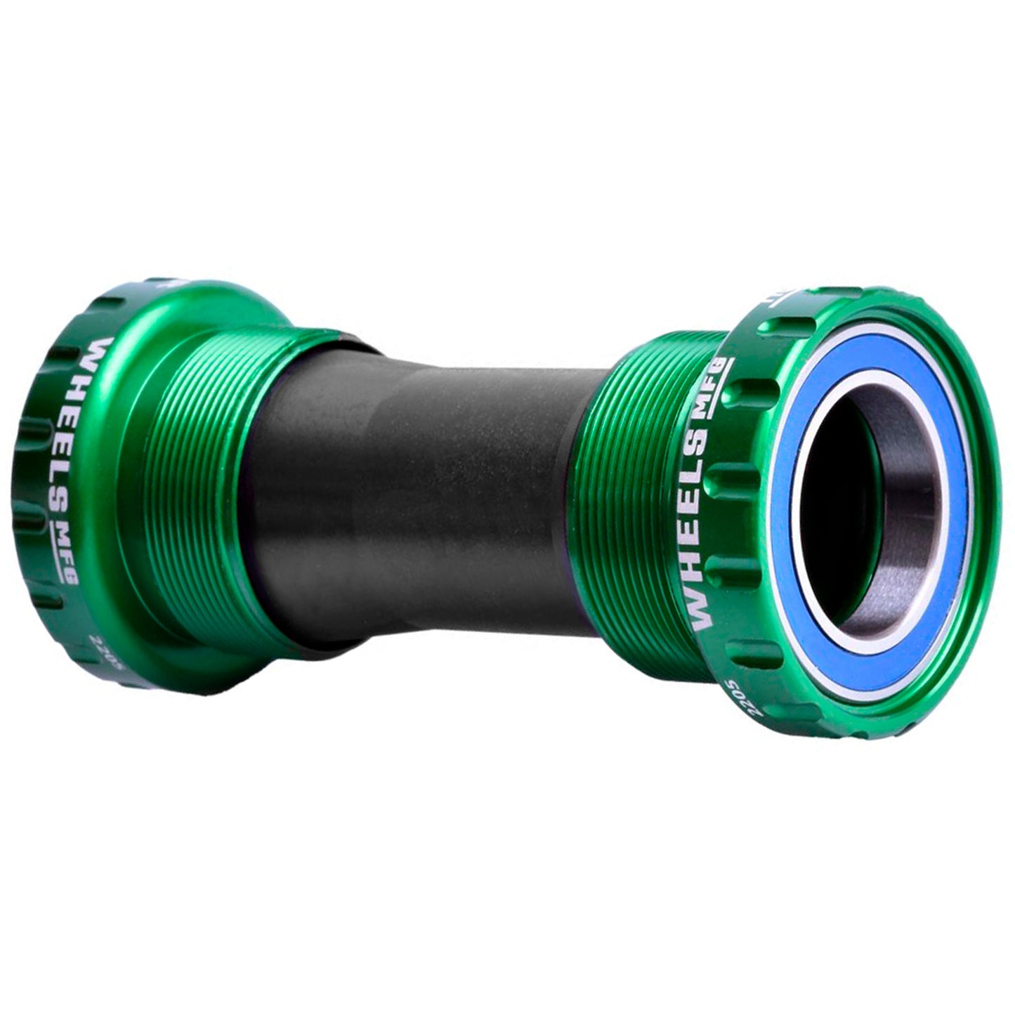 Wheels Manufacturing BSA Bottom Bracket - Shimano Hollowtech II Spindle ABEC 3 Green