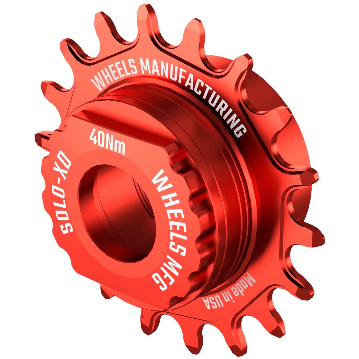 Wheels Manufacturing SOLO-XD XD/XDR Single Speed Conversion Kit - 18t For SRAM XD/XDR Freehub Red