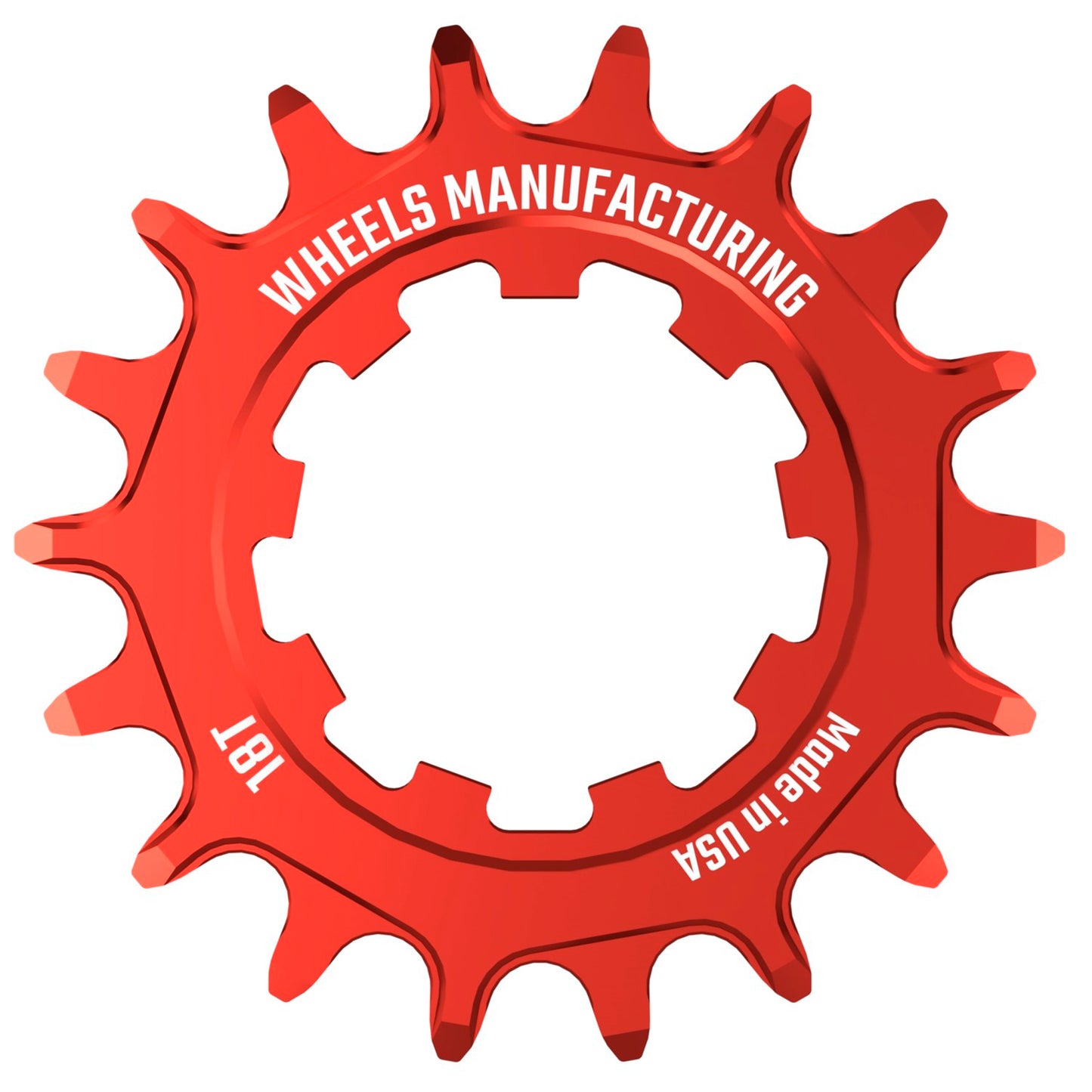 Wheels Manufacturing SOLO-SPEED Cog - 18t Fits SOLO-SPLINE SOLO-XD kits Red