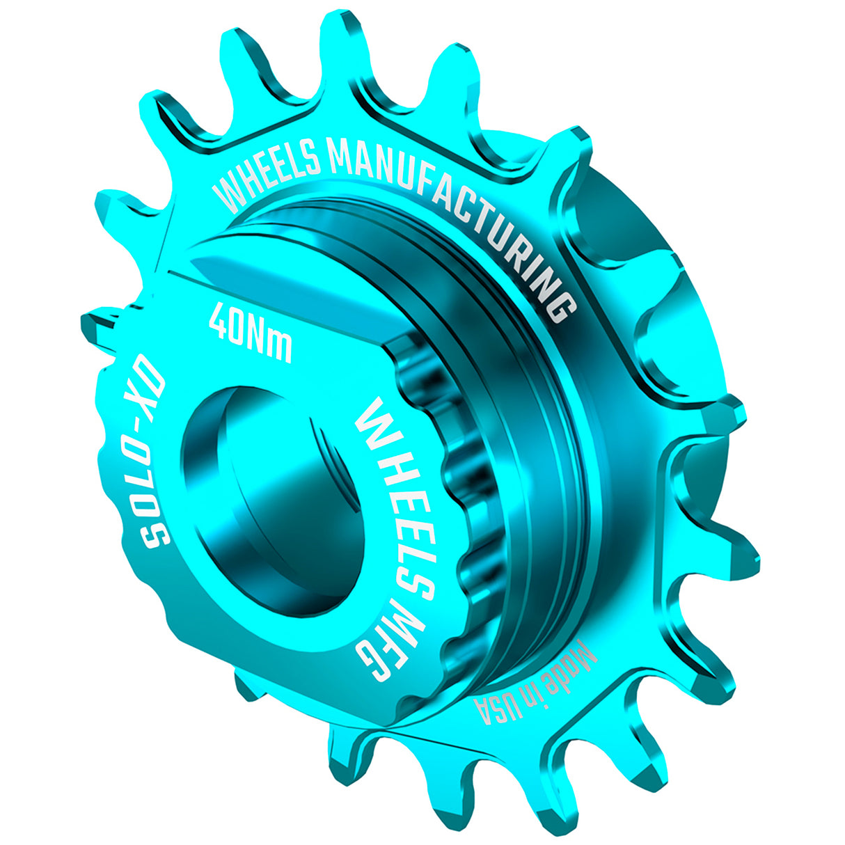 SOLO-SPLINE Singlespeed Conversion Kit, Teal  NLS
