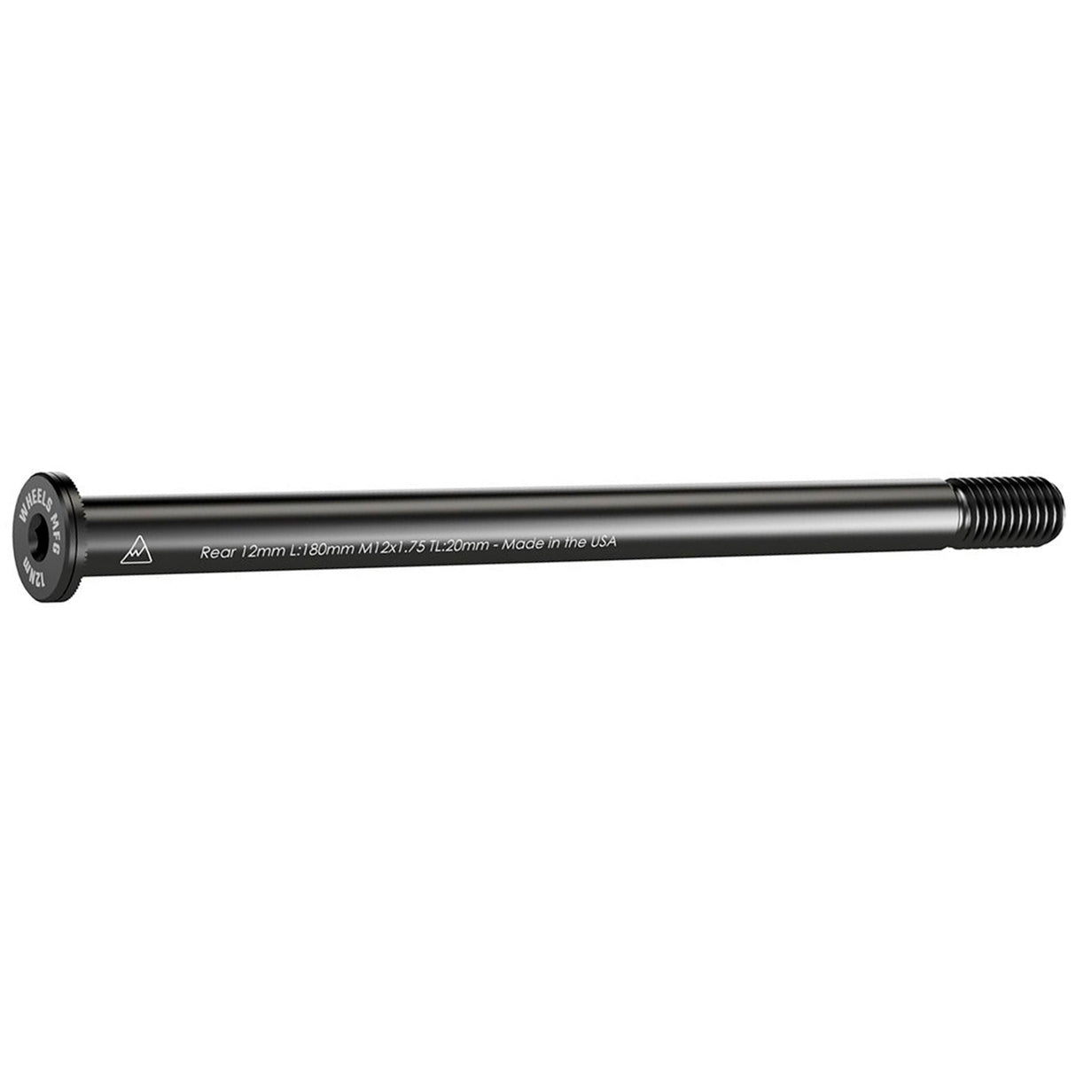 Thru-Axle, Rear, 12mm, 1.75x180mm - Blk