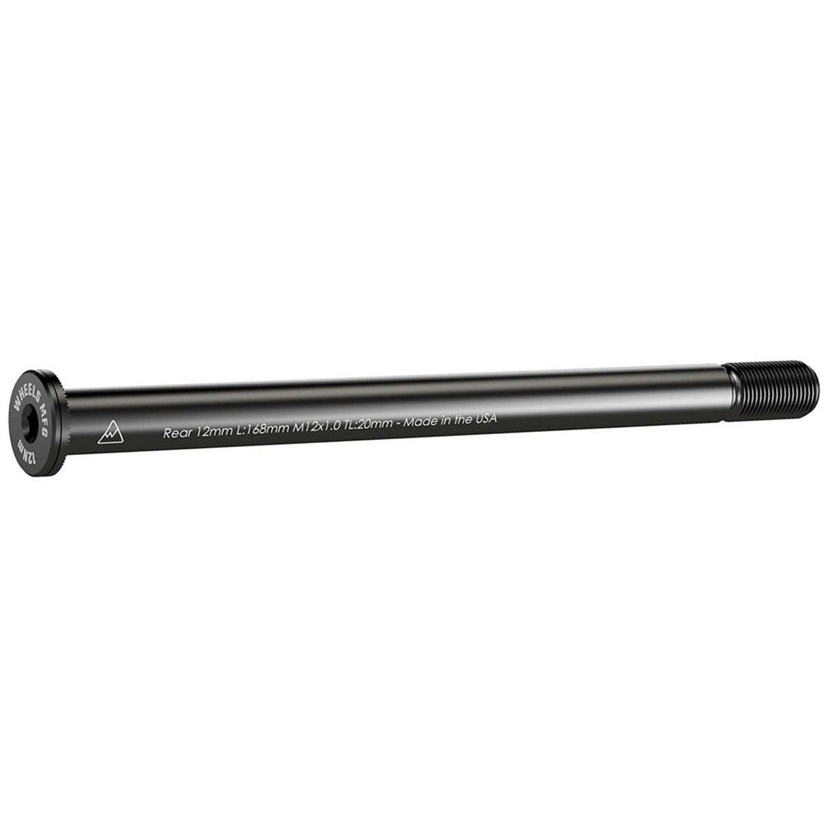 Thru-Axle, Rear, 12mm, 1.0x168mm - Blk
