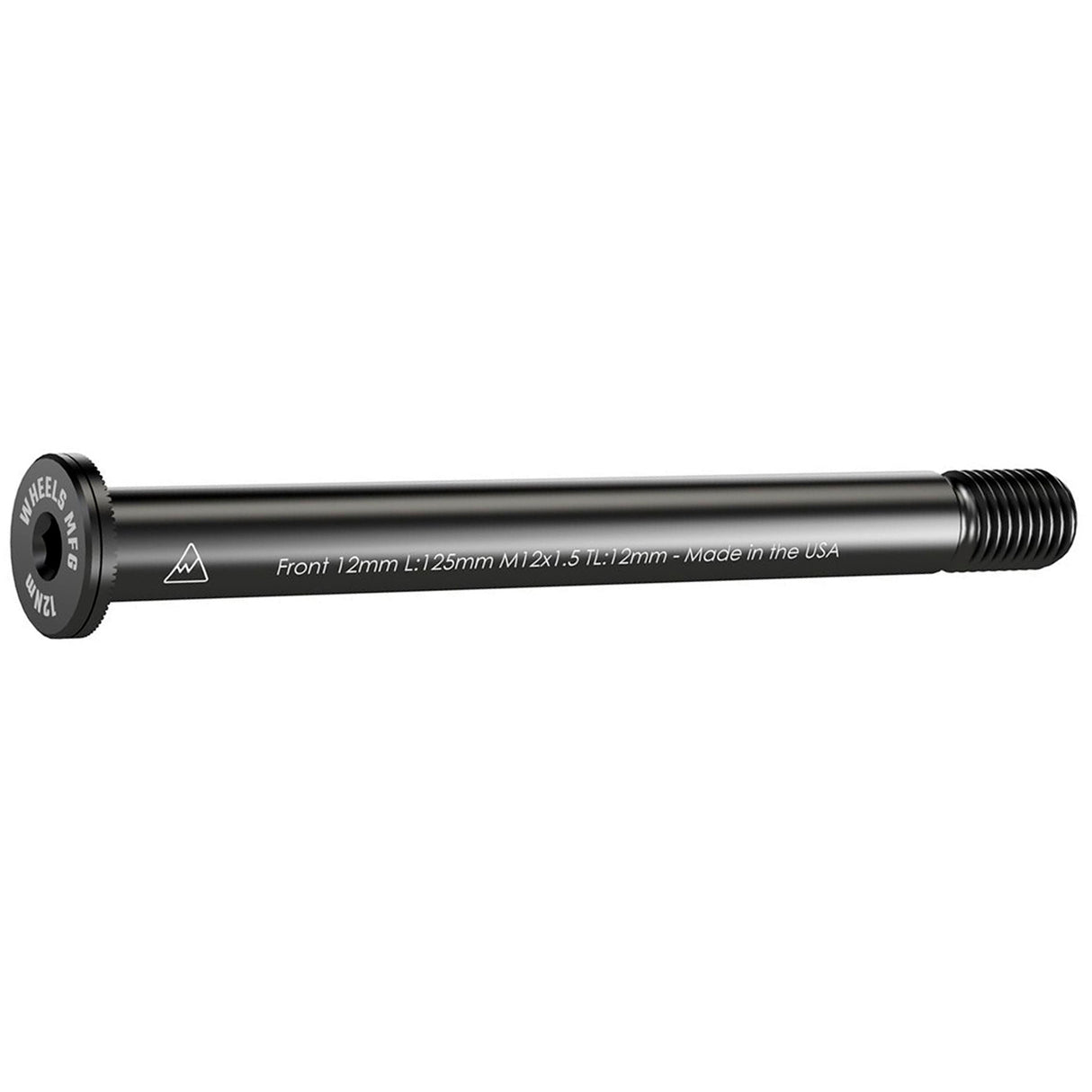 Thru-Axle, Front, 12mm, 1.5x125mm - Blk