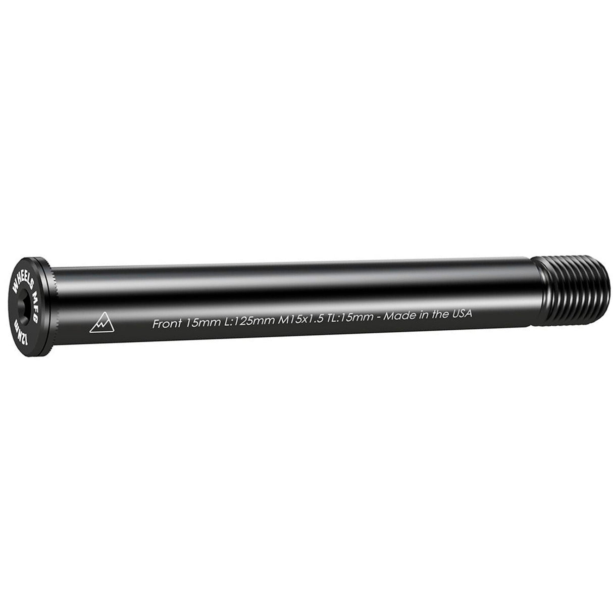 Thru-Axle, Front, 15mm, 1.5x125mm - Blk