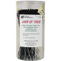 Zip Tie Kit, 8" 600pcs - Black/Clear