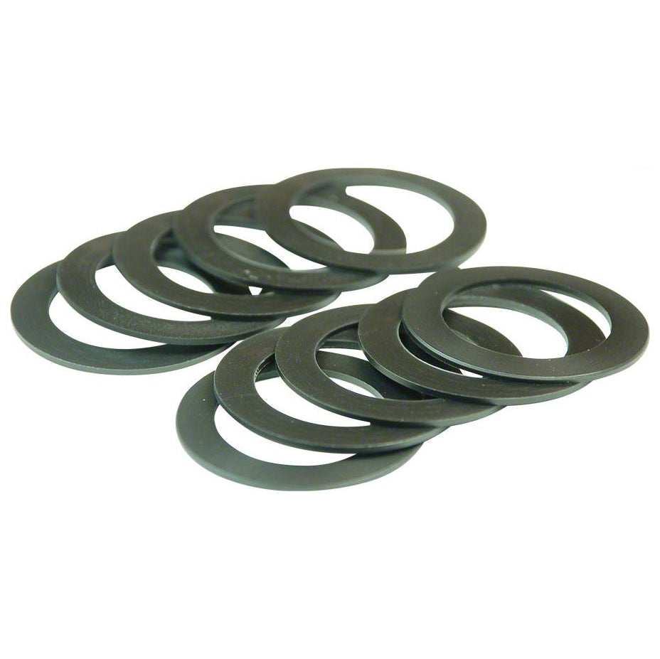 0.5mm 30mm Bottom Bracket Spacer, 10/Count - Black