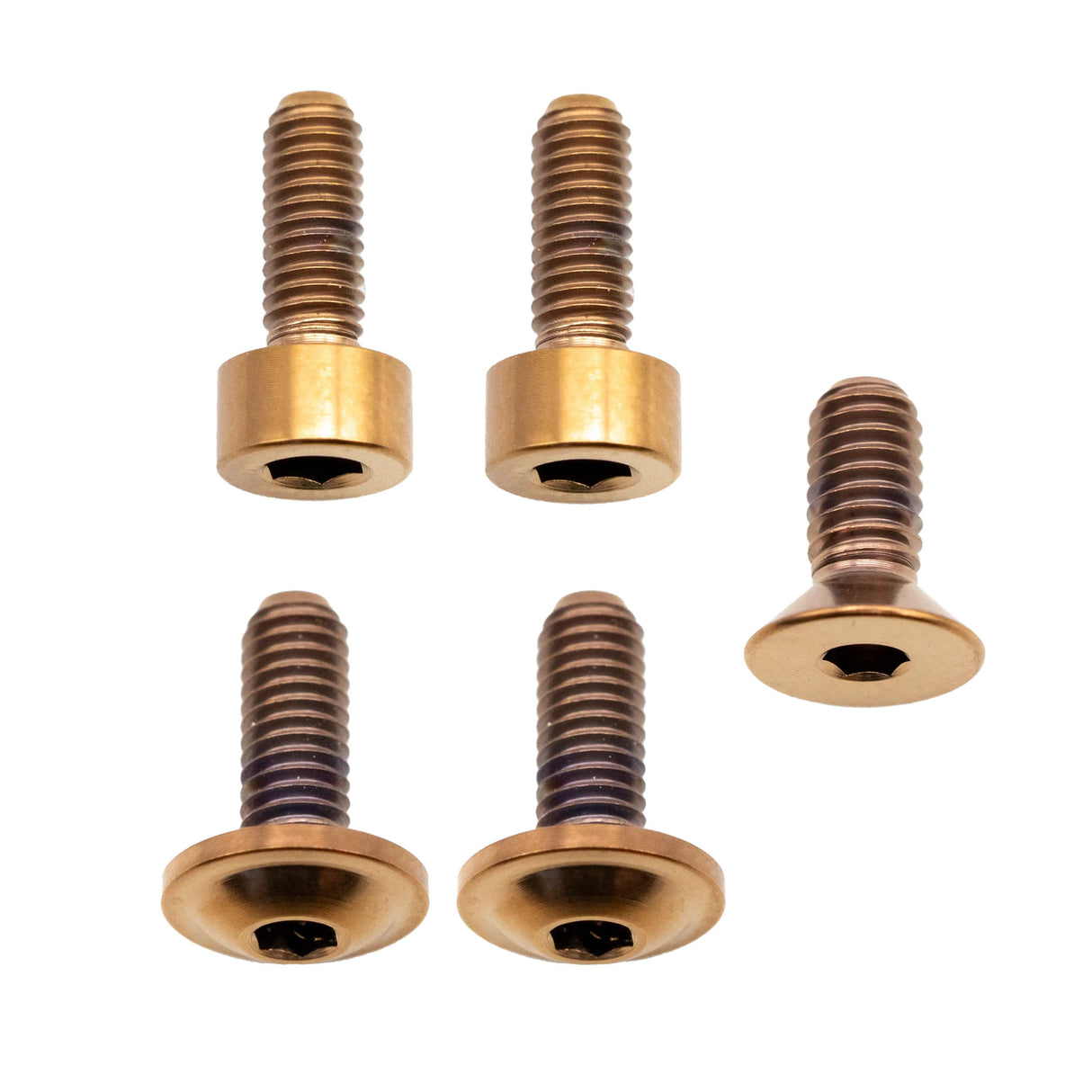 Fox 34 Fork Ti Bolt Kit, Fit4/GripSL, Copper,5/C