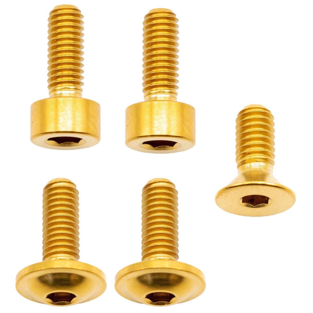 Fox 36 Fork Ti Bolt Kit, 2016-2020 Fit4, Gold, 5/Count