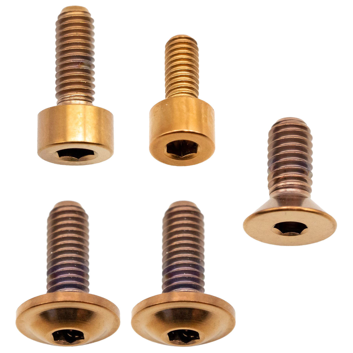 Fox 36 Fork Ti Bolt Kit, 2016-2020 Grip, Copper, 5/Ct