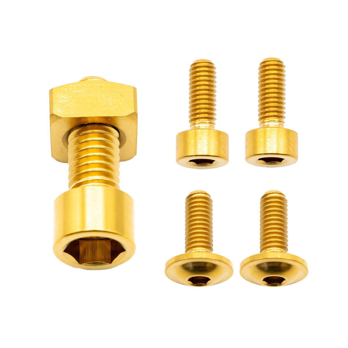 Fox 36 Fork Ti Bolt Kit, 2021-2025 Fit4, Gold, 6/Count