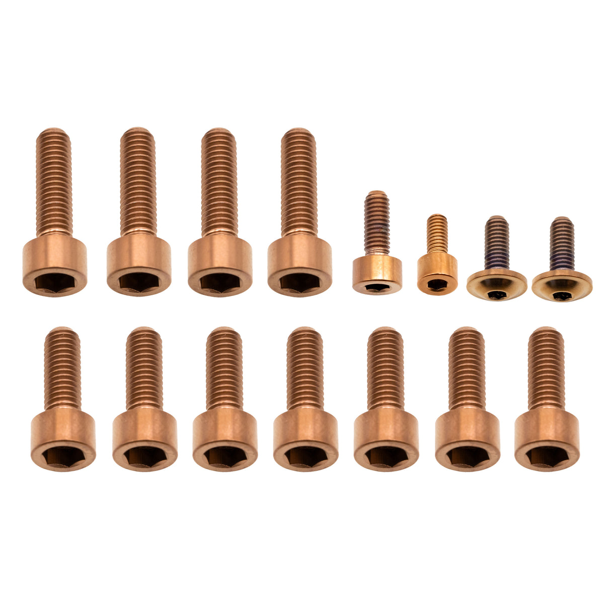 Fox 40 Fork Titanium Bolt Kit, Grip, Copper, 5/Count