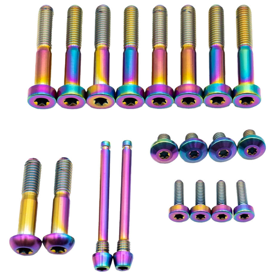SRAM Maven Ti Brake Bolt Kit, BRZ, Rainbow, 20/Cnt