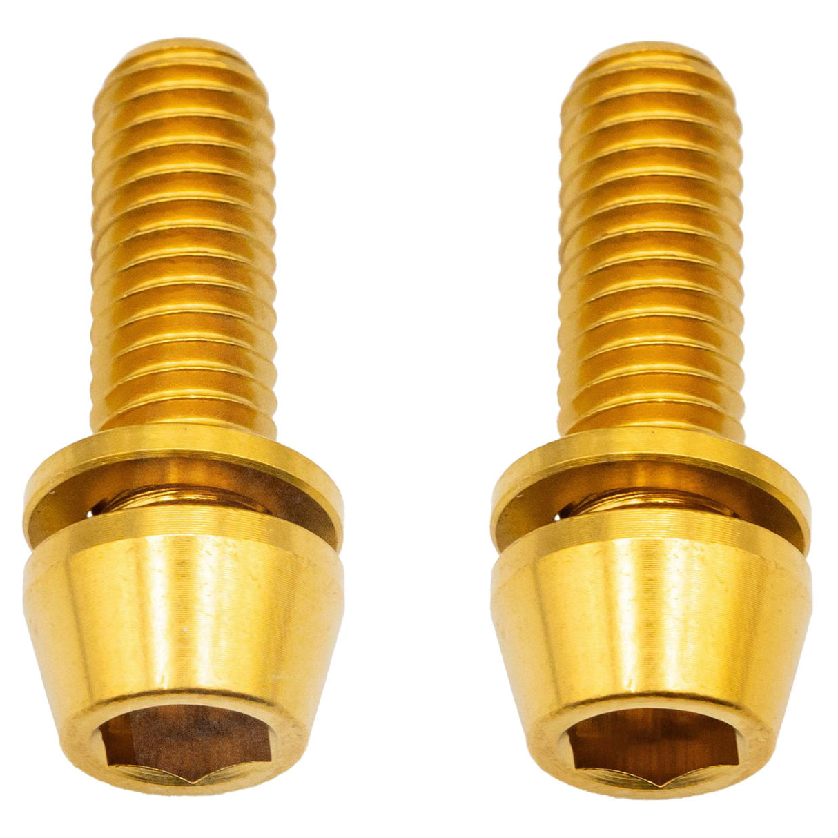 Ti Post Mount Caliper Bolts, 18mm, Gold, 2/Count