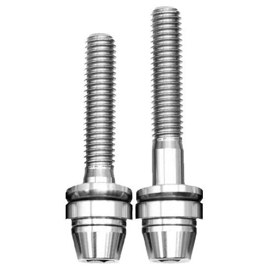 Ti Post Mount Caliper Bolts/Washers, 35/40, Silver,6Ct