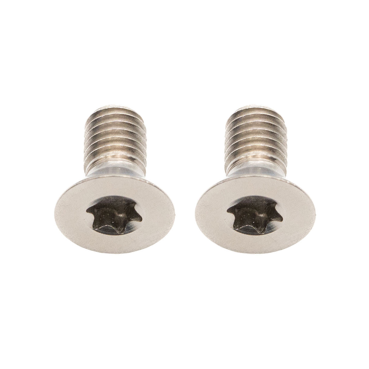 Titanium Flat Mount Bolt Kit, 10mm, Silver, 2/Count