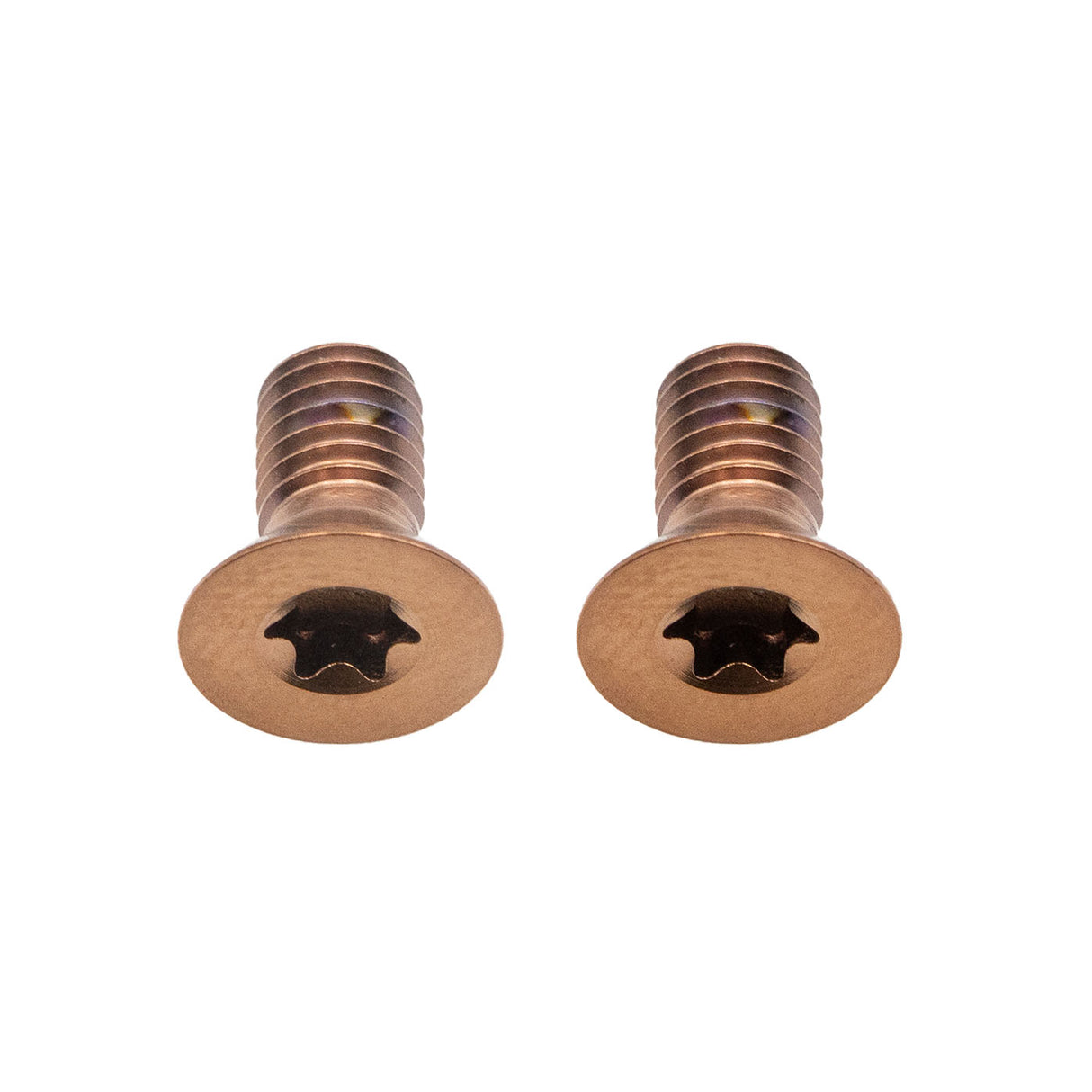 Titanium Flat Mount Bolt Kit, 10mm, Copper, 2/Count