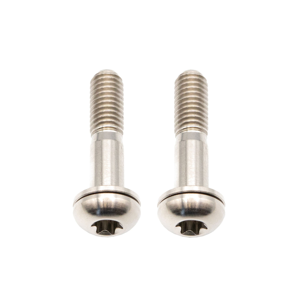 Titanium Flat Mount Bolt Kit, 22mm, Silver, 2/Count