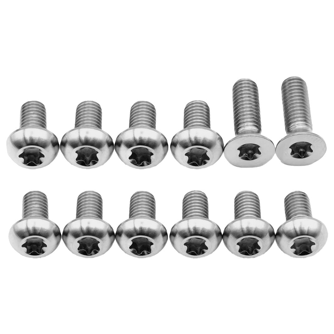 Titanium Sensor Rotor Bolt Kit, Silver, 12/Count