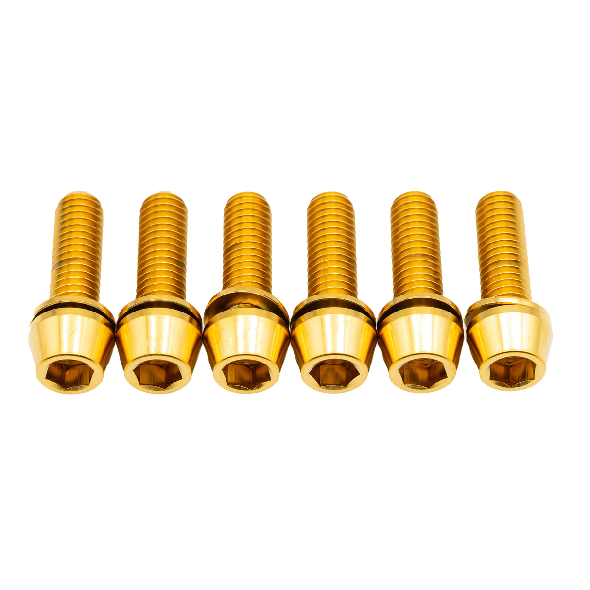 Deity Copperhead Ti  Stem Bolt Kit, Gold, 6/Count
