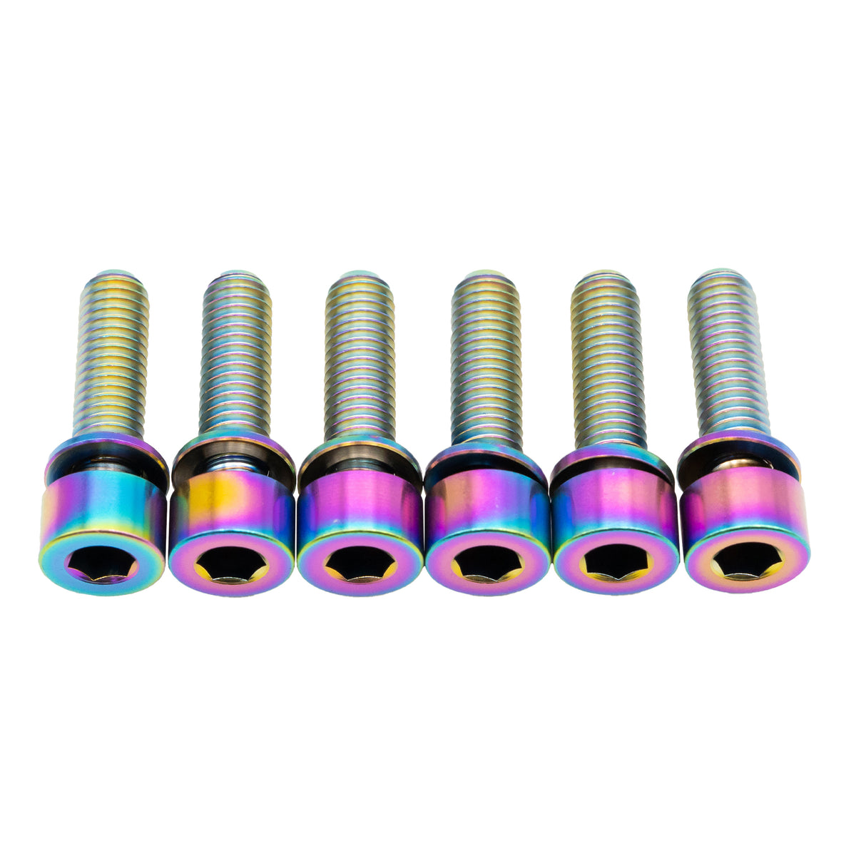 Industry Nine Ti Stem Bolt Kit, Rainbow, 6/Count