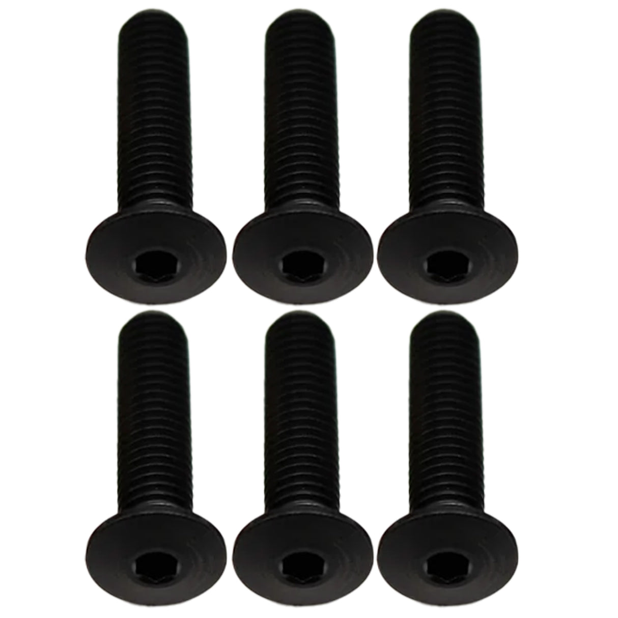 Titanium Water Bottle Cage Bolts,20mm, Black, 6/Count