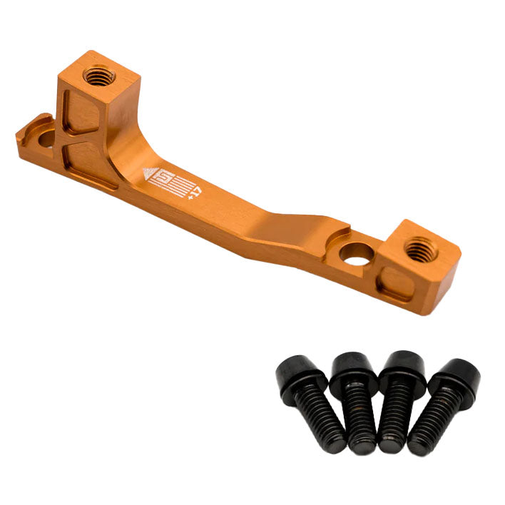 Post Mount Brake Adapter, 200mm,+17, Champagne