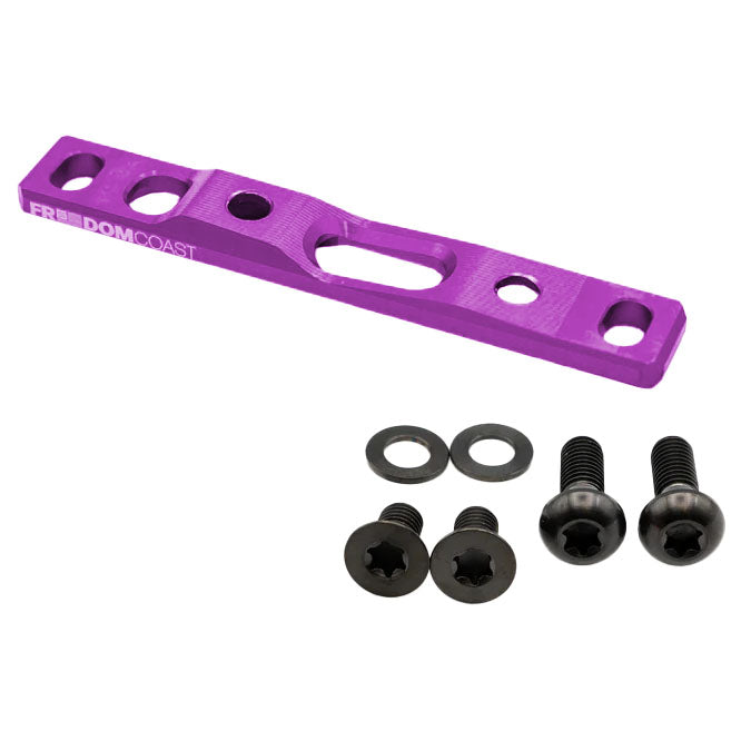 Flat Mount Brake Adapter, Front, 0/+20, Purple