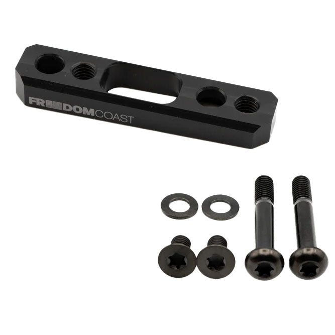 Flat Mount Brake Adapter, Rear, 32mm Bolts, +20, Black