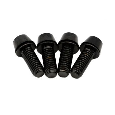 Titanium Post Mount Bolt Kit, 16mm, Black, 4/Count