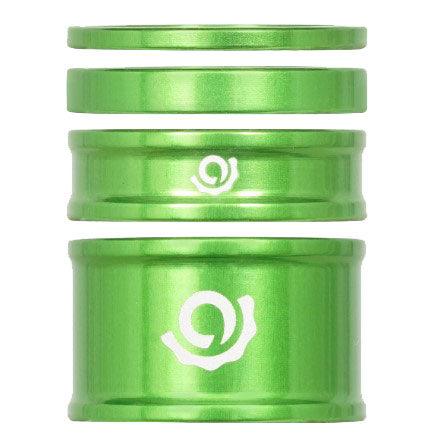 Headset Combo Spacer Kit, 1-1/8", Set/4, Lime