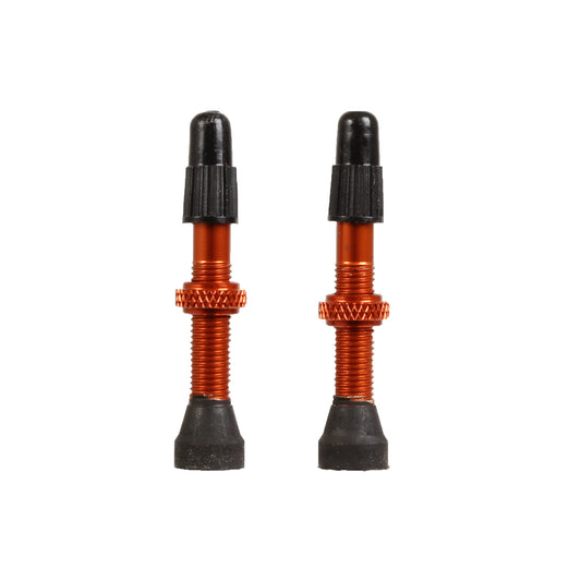 Industry Nine Tubeless Valves - 40mm Orange Pair