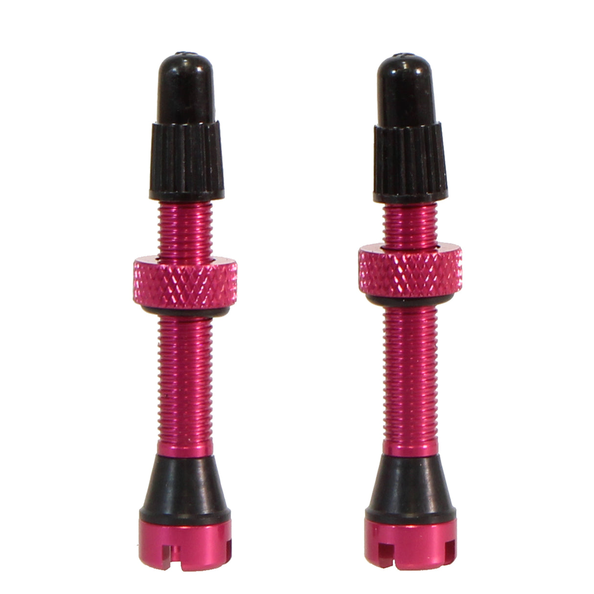 Tubeless Presta Valve Stem, 40mm, Pair, Pink