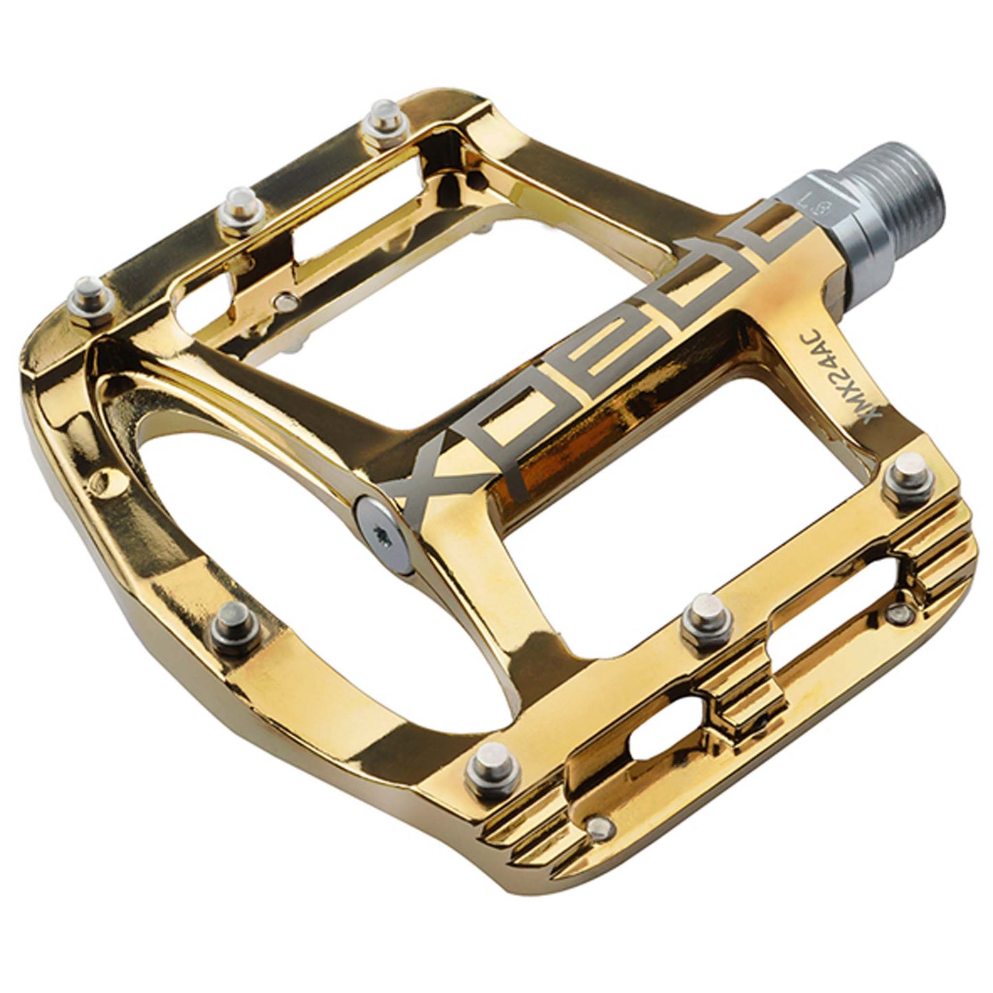 Xpedo SPRY Platform Pedals Gold Slick