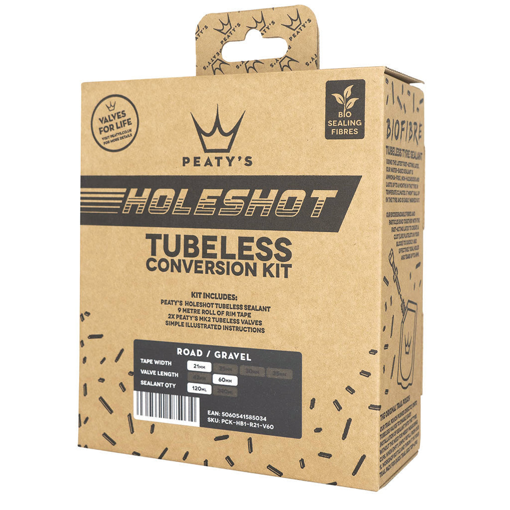 Holeshot Tubeless Conversion Kit (21mm) Road/Gravel