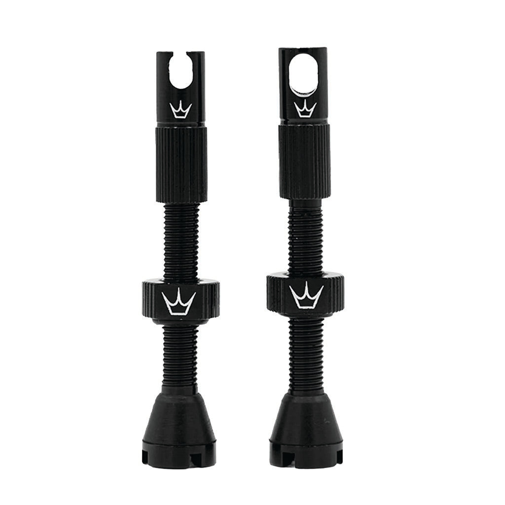 Alloy Presta Valve Stem, 42mm, Pair, Black