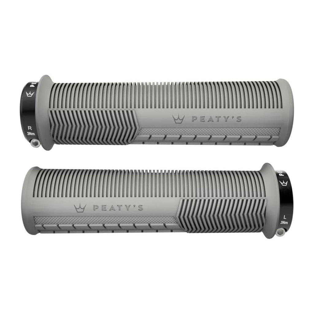 Mushroom Thin Lock-On Grips, Pair, Slate