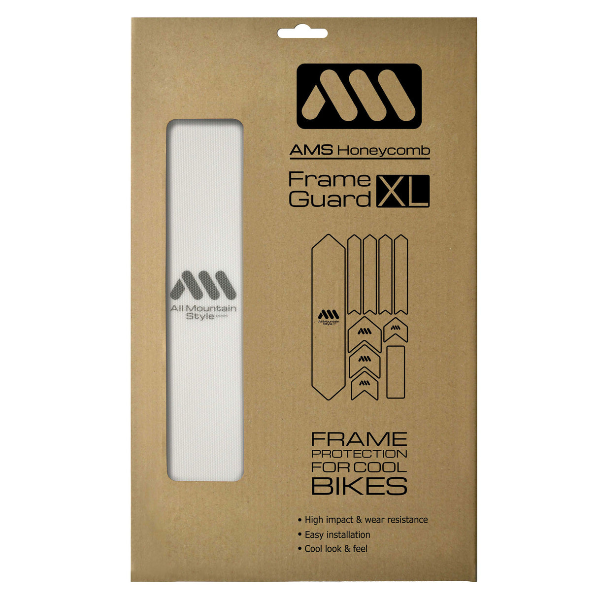 Extra Honeycomb Frame Guard, Clear/Silver