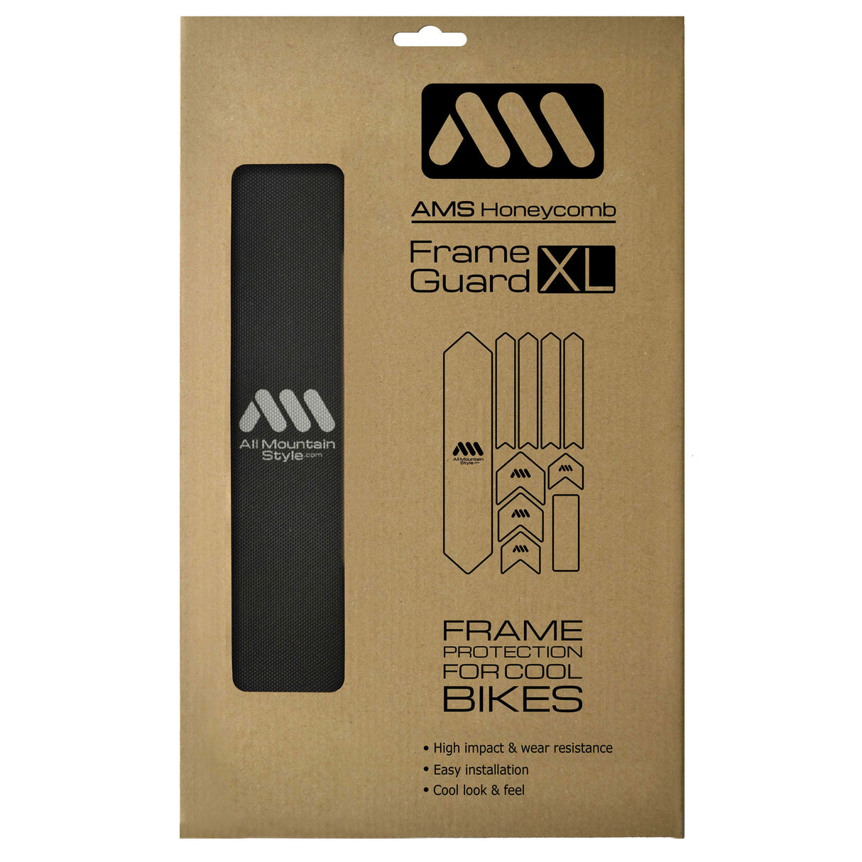 Extra Honeycomb Frame Guard, Black/Silver