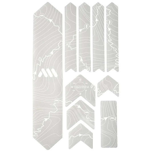 All Mountain Style Extra Honeycomb Frame Guard Tracks White