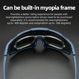 ROCKBROS HD Polarized Photochromic Cycling Glasses TR90 Frame-Road to Sky